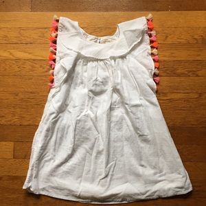 EUC Crewcuts Gauzy White Cotton Dress (size 6)